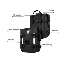 Sac de protection latéral étanche et hermétique pour moto 7L, anti-collision