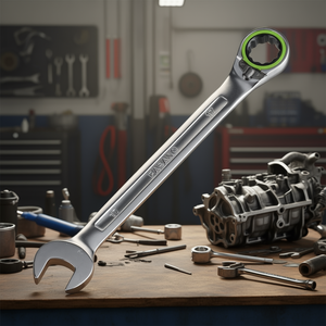 Llave Combinada Fasano de 17 mm, Herramienta Métrica para Reparación Automotriz - Product Image 3