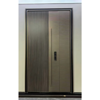 Porte de sécurité en acier inoxydable, antivol, étanche, isolante thermiquement, design moderne pour supermarché, chambre, appartement, entrée de centre commercial