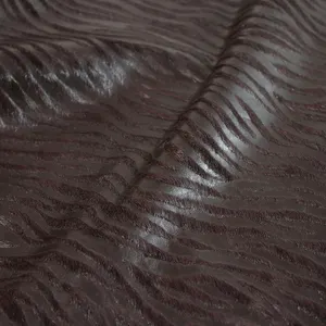 Wholesale Hair on Cow hides 100% Genuine Leather Zebra Pattern Embossing Leather Fur Skin Half Calf