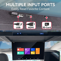 Moniteur de plafond rabattable Full HD de 17,3 pouces pour Tesla Model Y Model 3, écran LCD pour montage au plafond de la voiture, système de divertissement pour sièges arrière