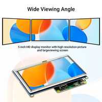 Elecrow RR050P Layar TFT 5 inci 800x480 dengan Layar Sentuh untuk Raspberry Pi Zero/Zero 2W