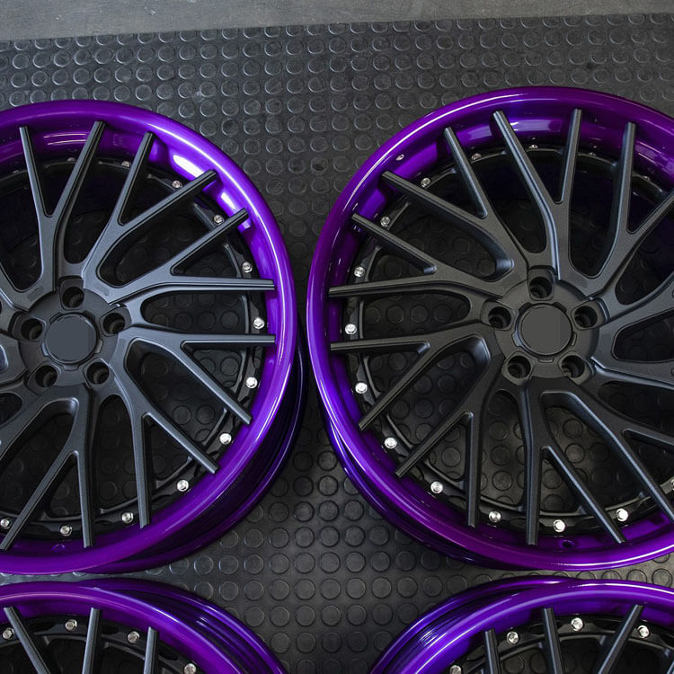 black and purple