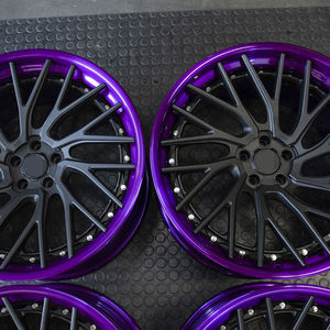 Jantes forgées en deux parties 5x114.3 noires et violettes pour Ford Mustang Boss 302 Mach 1 Gt350 Gt500 - Product Image 2