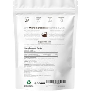 Kapsul Vegan <span class=keywords><strong>Vitamin</strong></span> <span class=keywords><strong>D3</strong></span> K2 Premium Non GMO tanpa pengawet <span class=keywords><strong>Vitamin</strong></span> kualitas tinggi dari pemasok tepercaya - Product Image 2