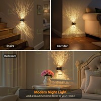 Projecteur de lumière nocturne automatique LOHAS Galaxy avec capteur crépusculaire, lumière blanche chaude, lampe de chevet à intensité variable, projecteur de lumière nocturne pour chambre à coucher, couloir