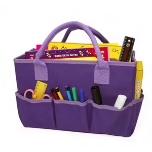 Sacs fourre-tout pliables, robustes, durables, portables, multifonctions, avec de nombreuses poches, pour enseignants, mamans, jardiniers - échantillon gratuit - Product Image 6