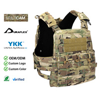 Porte-plaques tactique AVS avec sangles réglables pour les épaules et la taille, système MOLLE