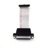 Minghui 2.54 IDC 2 Sıralı Yatay Montajlı 12V Anma Gerilimli Gri Düz Kablo PVC İzoleli PBT İletkenli Bilgisayar Ekranı İletim Kablosu