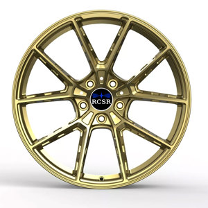RCSR Jantes forgées en or foncé pour Porsche 911, <span class=keywords><strong>Aston</strong></span> <span class=keywords><strong>Martin</strong></span>, Bugatti Lightweight PCD 5x120, 5x130, 5x114.3 5*112 - Product Image 5
