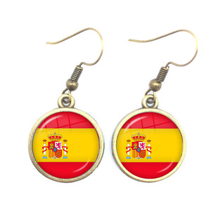 Pendientes de Aleación con Diseño de Bandera Nacional, Inspirados en la Bandera Canadiense/Sovietica/Italiana, Éxito de Ventas Transfronterizo, para Primavera - Product Image 3