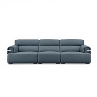 Canapé modulaire de luxe en cuir véritable moderne 3 places pour salon et maison - Vente en gros