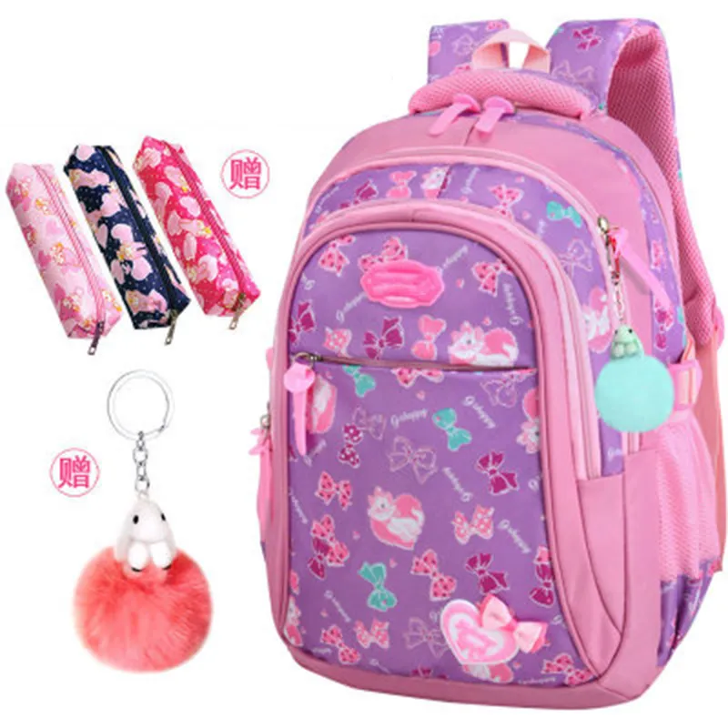 Stylish Casual College Women Water Resistant Cartoon Printing Backpacks Kids Girls Travel School Bags For Teenagers