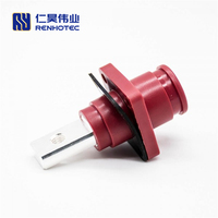 150A Batterie Connecteur Power Energy Storage 1Pin Plug pour 35mm2 Câble et Busbar Lug Socket Couleur Rouge