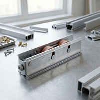 Profilé en aluminium à 2 roues, quincaillerie robuste, rouleau coulissant pour fenêtre et porte (ML-GD019)