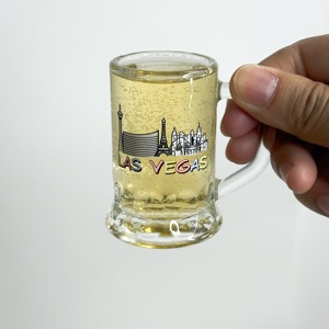 Mini <span class=keywords><strong>verre</strong></span> <span class=keywords><strong>à</strong></span> <span class=keywords><strong>bière</strong></span> personnalisé <span class=keywords><strong>de</strong></span> style européen avec poignée pour souvenirs ou <span class=keywords><strong>collection</strong></span> - Product Image 6