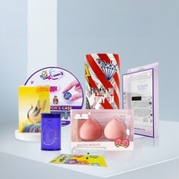Boîte d'emballage cadeau pliable en PVC PET transparent brillant personnalisée, matériaux recyclés pour les cosmétiques, crème pour les yeux, poudre libre, parfum