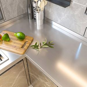 PVC Modern Decorative Film <b>Peel</b> <b>Stick</b> Countertop Metallic <b>Wallpaper</b> Self Adhesive Kitchen Waterproof Heat Insulation - Product Image 6