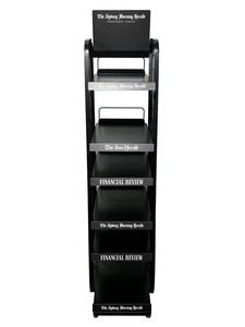 Estante Metálico Ensamblado con Ajuste de Tamaño Múltiple para Accesorios, Inclinado, Negro, Moderno, Personalizable - Product Image 2