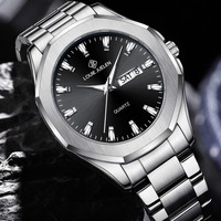 Herren Luxus Edelstahl Quarzuhr 42mm Leuchtende Zeiger-Anzeige Montre Verschiedene Farben Modische Uhr für Männer
