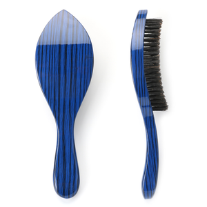 Abeis bajo MOQ 100% de cerdas de jabalí de cepillos para el pelo de madera de grano de la onda cepillo curvado 360 cepillo - Product Image 6
