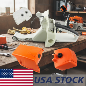 ชุดฝาถังน้ำมันพร้อมมือจับด้านหลังสำหรับเครื่องยนต์ Stihl MS380 038 พร้อมฝาครอบเครื่องยนต์ ฝาครอบกรองอากาศ และฝาครอบถังน้ำมัน อะไหล่เครื่องยนต์ - Product Image 3