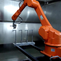 Bras robotique automatique à 6 axes de haute qualité avec pistolet de pulvérisation, bras robotique pour le travail de pulvérisation de roues de voiture