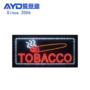 Intérieur Vente au détail 12*24 pouces Business TOBACCO Accessories Smoking Shop Sign, Publicité Light Animated Signs - Product Image 1