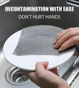 3 dimensioni 316 ghisa pulitore pentole da cucina pentole in acciaio inox forniture di lavaggio a microonde strumenti di pulizia articoli per la casa - Product Image 4