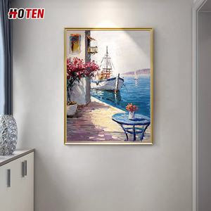 <span class=keywords><strong>Peinture</strong></span> à l'huile de <span class=keywords><strong>paysage</strong></span> méditerranéen de toile abstraite nordique moderne pour la chambre à coucher ou le <span class=keywords><strong>paysage</strong></span> marin de restaurant <span class=keywords><strong>paysage</strong></span> décoratif - Product Image 4