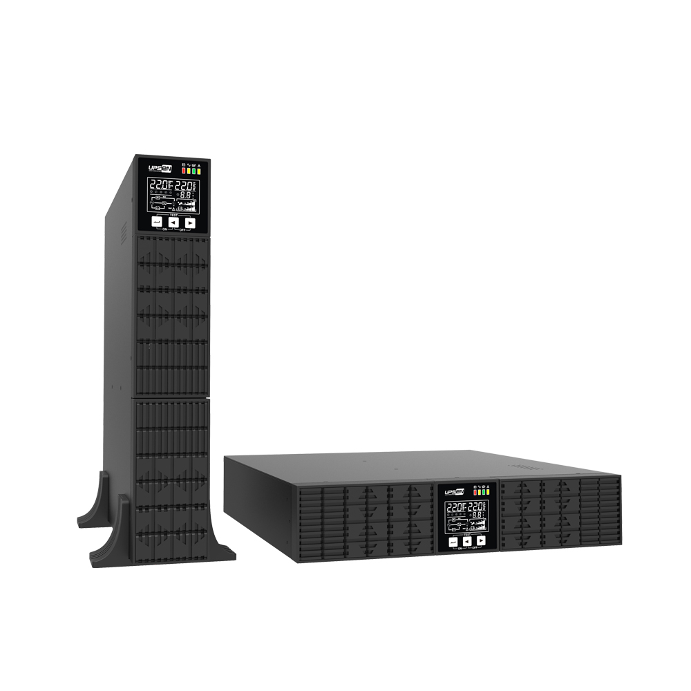 High Efficiency LCD Rack Tower Converitable 220V 240V 1KVA Online Uninterrupted Power Supply for Bank Public Security Telecom