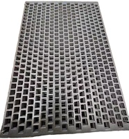 Plaque en acier perforée résistante à l'usure, tamis de filtration poreux de précision, plaque de protection intégrée en maille métallique