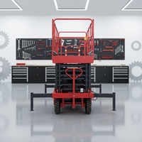 Plateforme élévatrice à ciseaux semi-automatique à prix d'usine, table élévatrice à ciseaux 4m-18m, plateformes de travail en hauteur à vendre