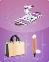 Handtaschen-Dildo-Pistolen-Sexmaschine, heizend, vibrierend, stoßend, vollautomatisch, realistische Dildomaschine für Frauen und lesbische Masturbation