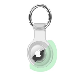 Funda Protectora Redonda de Silicona con Llavero para Dispositivos Antipérdida, Compatible con Apple Airtag - Product Image 4