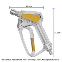 Pistolet de lavage haute pression manuel 2026, le plus vendu, avec connecteur rapide 1/4'' et filetage métrique M22, pour lavage automobile, 5075 psi, 45 L/min