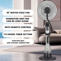 Nouveau Design Ventilateur Colonne Brasseur d'Air Rafraîchissant par Pulvérisation d'Eau avec Télécommande et Humidificateur, Idéal pour la Maison et le Bureau