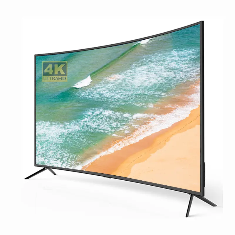 Tv Thông Minh 4K Tùy Chỉnh Hoàn Toàn Mới 65 Inch Cong Android 11.0 Tính Năng Tv Thông Minh 75 Inch 1.5G + 8G RAM Màn Hình Cong Tv