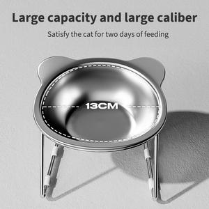 Mangkuk anjing yang ditinggikan tahan dek berdiri dengan baja tahan karat mangkuk anjing makanan dan air piring berjemur untuk anjing kecil besar - Product Image 4