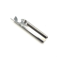 Fourchette et cuillère en acier inoxydable 4 en 1 avec ouvre-boîte Ensemble de couverts de camping portable