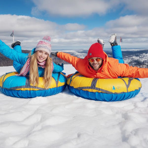 <span class=keywords><strong>Luge</strong></span> à neige <span class=keywords><strong>pliable</strong></span> pour enfants avec fond rigide/PVC de haute qualité 100CM 120CM - Product Image 3
