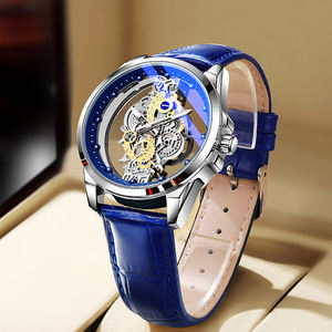 メンズ ファッション アナログ 防水 スケルトン クォーツ ウォッチ 高級腕時計 レロフ パラ オンブレ 時計 カスタム - Product Image 3