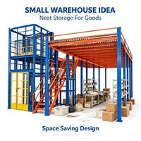 Systèmes de rayonnage de type loft pour entrepôts intensifs, systèmes de stockage démontables, plateformes modulaires multi-niveaux, acier sans soudure