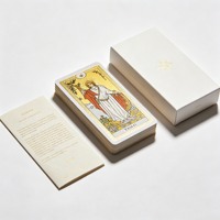 Cartes Oracle personnalisées de haute qualité, jeux de tarot, papier doré, durable, respectueux de l'environnement