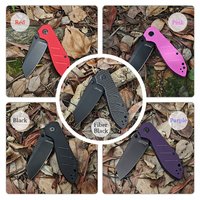 Couteau de chasse pliable tactique de camping EMHTiii à lame D2, tendance 2026, avec 10 designs colorés