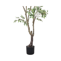 Arbre banian artificiel en forme de K, blanc, directement de l'usine, plante simulée pour la décoration intérieure et extérieure