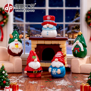 Dp <b>Christmas</b> Dwarf <b>Mini</b> Figures Resin Craft Decorations For Home Holiday Display - Product Image 2