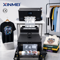 Mesin Cetak DTF XINMEI A3 Harga Pabrik, Printer Inkjet Direct to Film dengan Print Head XP600/I3200 untuk Pencetakan Kaos