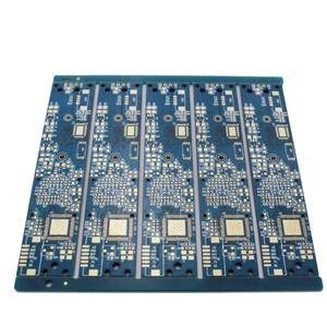 Carte PCB <span class=keywords><strong>vierge</strong></span> FR4 double couche personnalisée pour l'électronique intelligente, finition ENIG, huile bleue, texte blanc, pour appareils matériels intelligents - Product Image 5