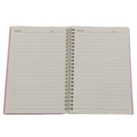 Carnet de notes en gros avec couverture en PVC, carnet de comptabilité de haute qualité A5, reliure cousue, papier offset, logo personnalisé, cahiers bon marché